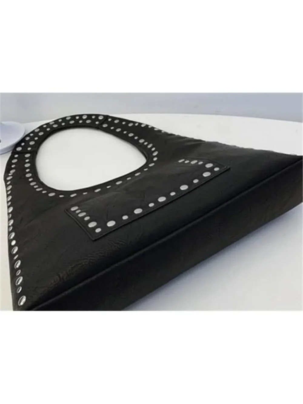Studded Hobo Bag Vegan Leather Y2K Punk Vintage Shoulder Tote